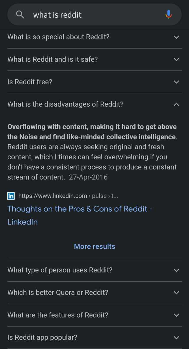 what is reddit What is so special about Reddit V What is Reddit and is it safe Is Reddit free What is the disadvantages of Reddit Overflowing with content making it hard to get above the Noise and find like-minded collective intel