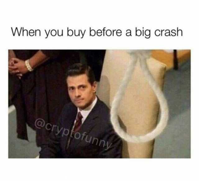 When you buy before a big crash @cryplofunny