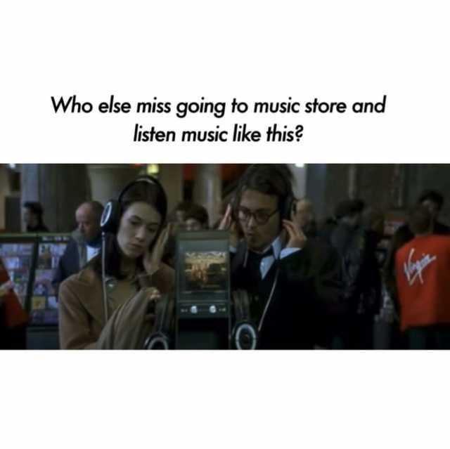 Who else miss going to music store and listen music like this