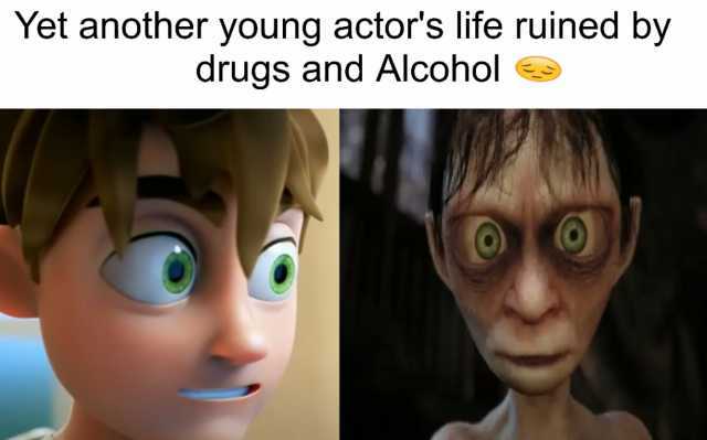Yet another young actors life ruined by drugs and Alcohol