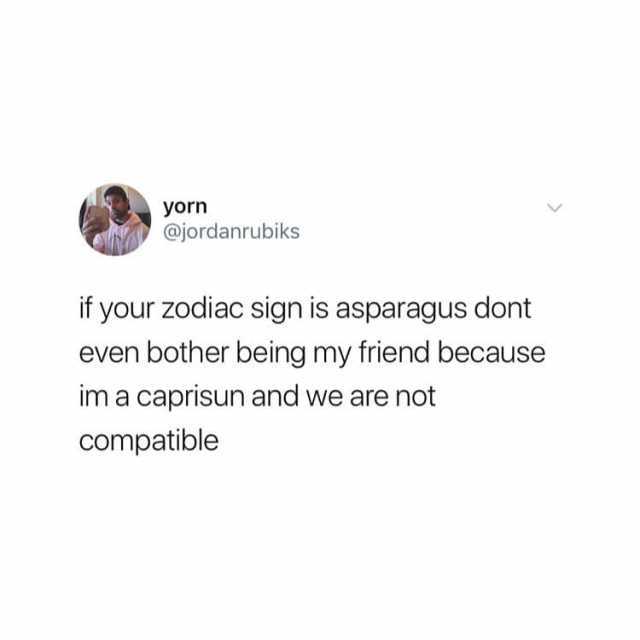 Zodiacs that are not compatible