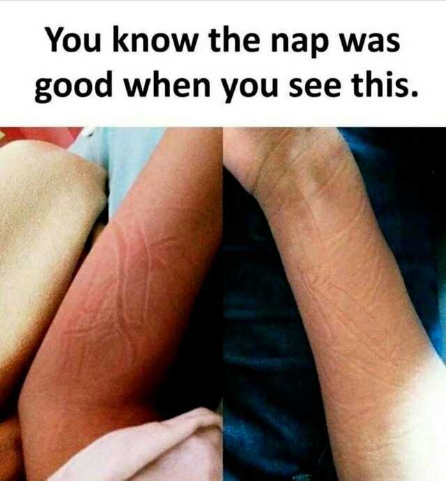 You know the nap was good when you see this.