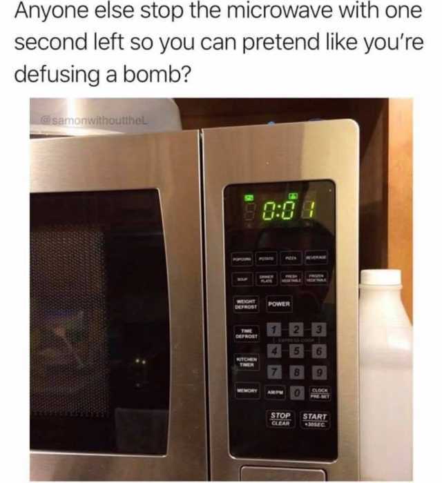 dopl3r.com - Memes - Anyone else stop the microwave with one second