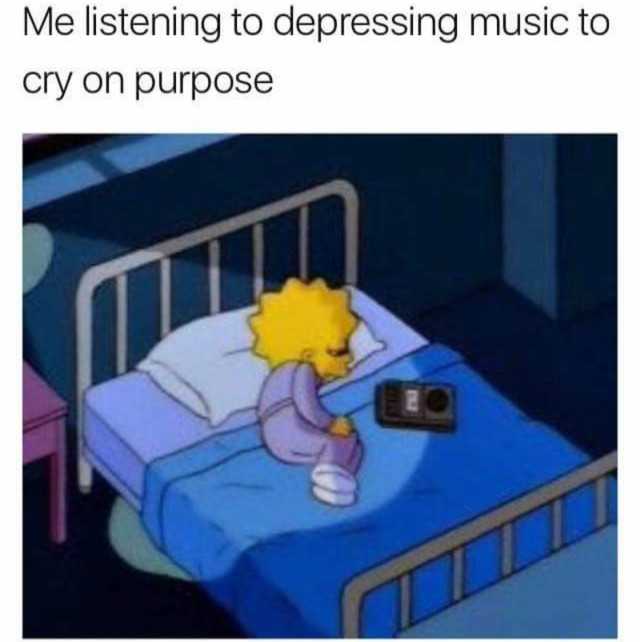 dopl3r.com - Memes - Me listening to depressing music to ...