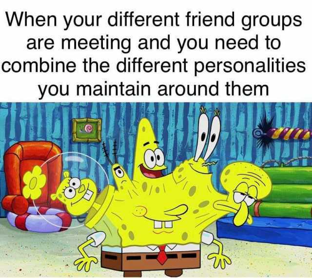 Memes When your different friend groups are meeting and