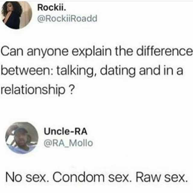 From dating to relationship